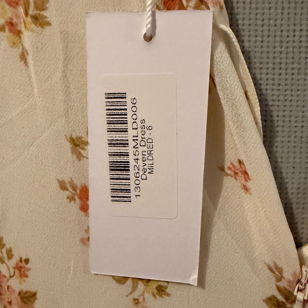 NWT Reformation Deven Floral Mini Dress Mildred Size 6 - Picture 5 of 5